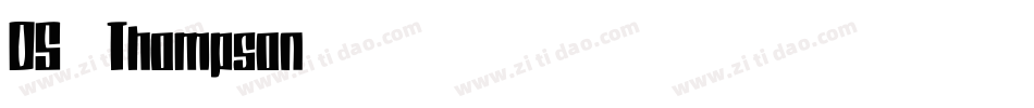 DS Thompson字体转换